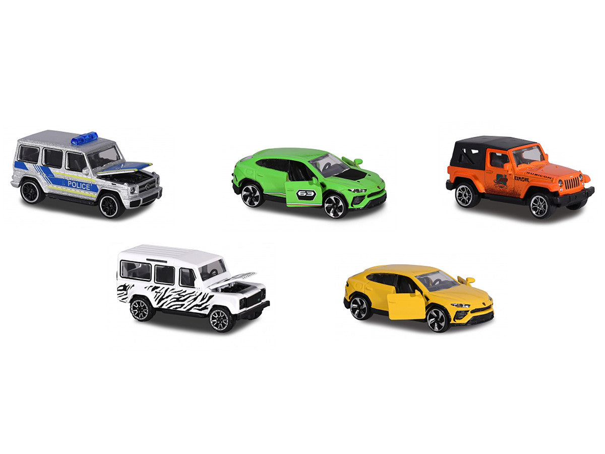 4x4 SUV Giftpack 5 piece Set 1/64 Diecast Model Cars by Majorette