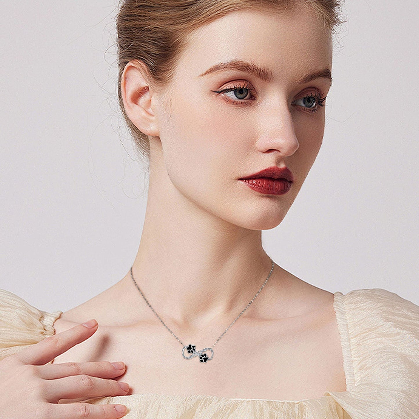 Clavicle Chain Simple Cute Dog's Paw Necklace