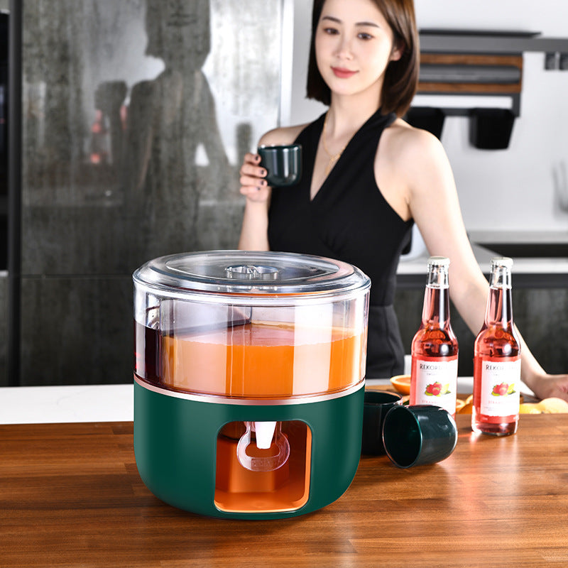 Compartment Rotatable Cold Kettle With Faucet Large Capacity