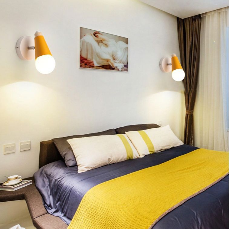 Modern Minimalist Creative Macaron Bedside Wall Lamp Bedroom