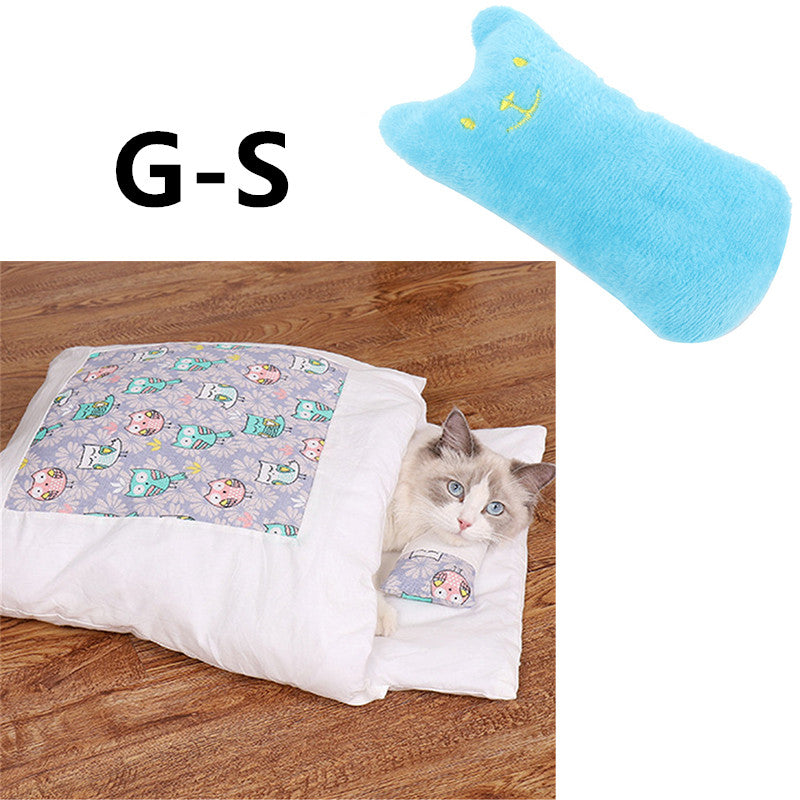 Winter Warm Cat Closed Removable And Washable Quilt