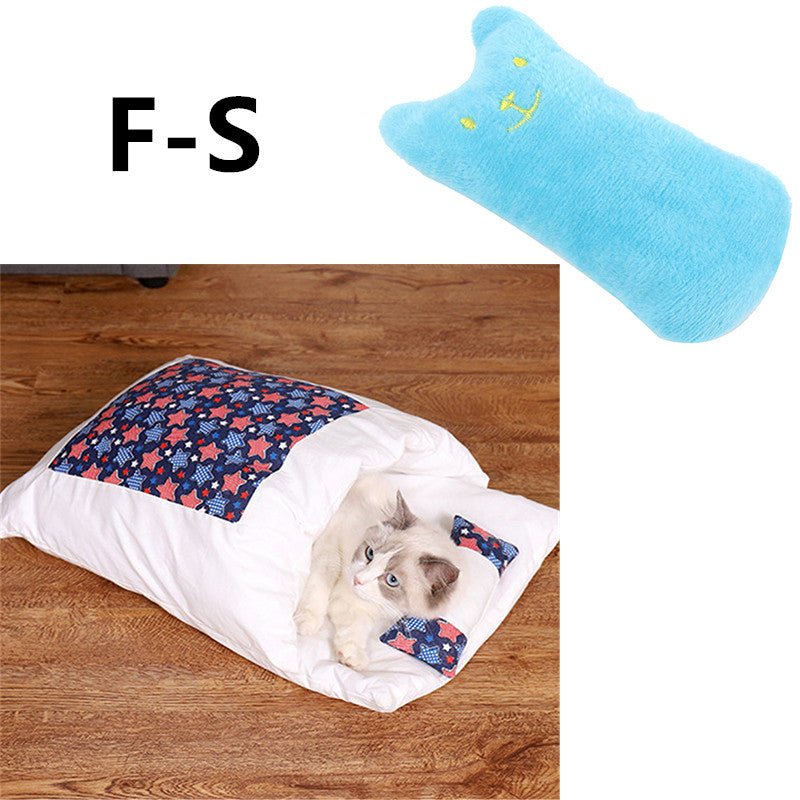 Winter Warm Cat Closed Removable And Washable Quilt