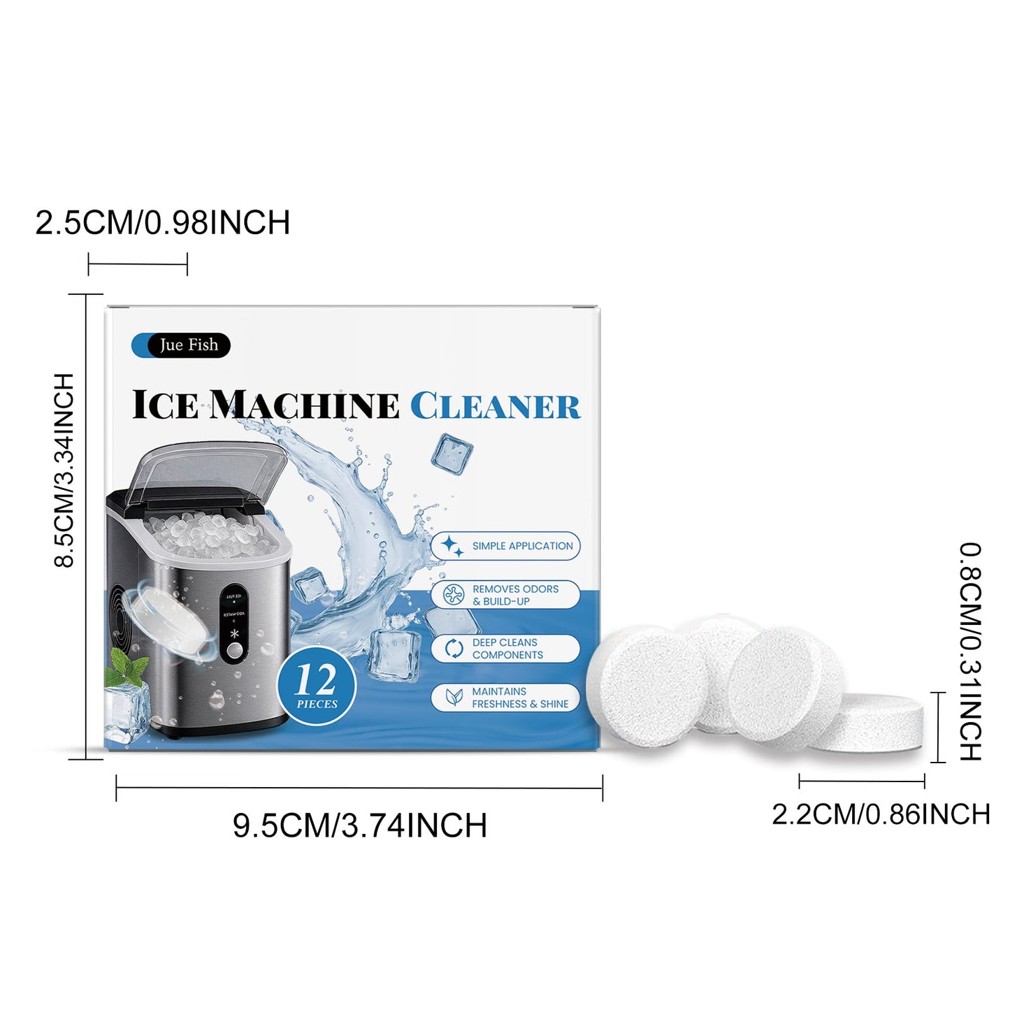 Ice Maker Descaling Sheet 12pcs1box