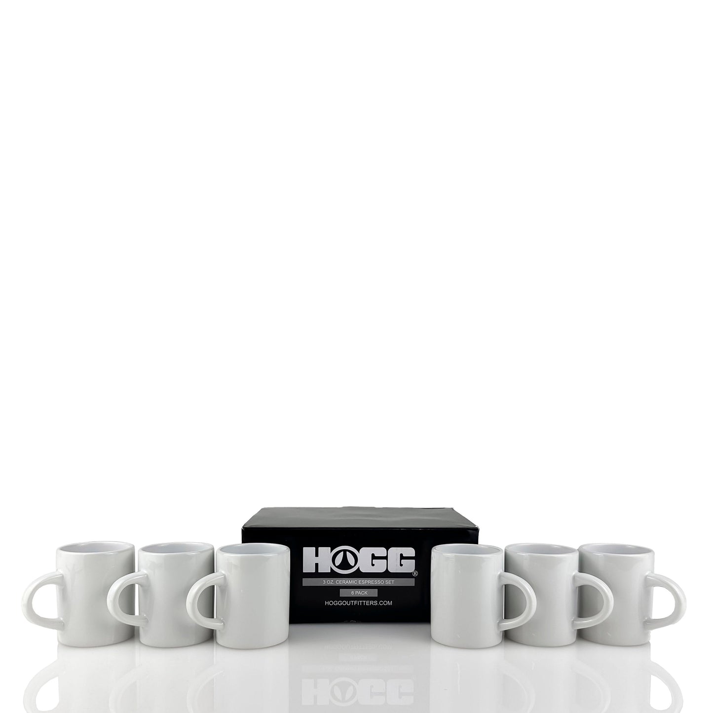 3oz CERAMIC ESPRESSO MUG - 6 PACK