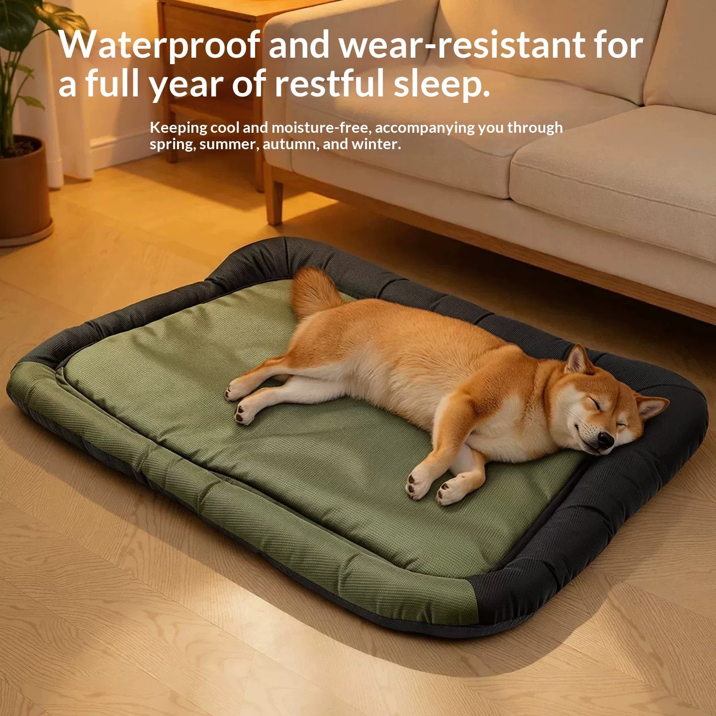 Army Green Pet Bed