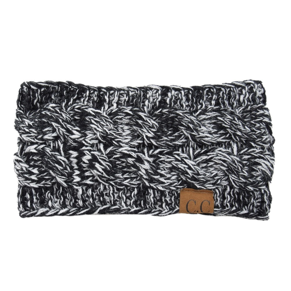 European And American Knitted Hairband Wool Variegated
