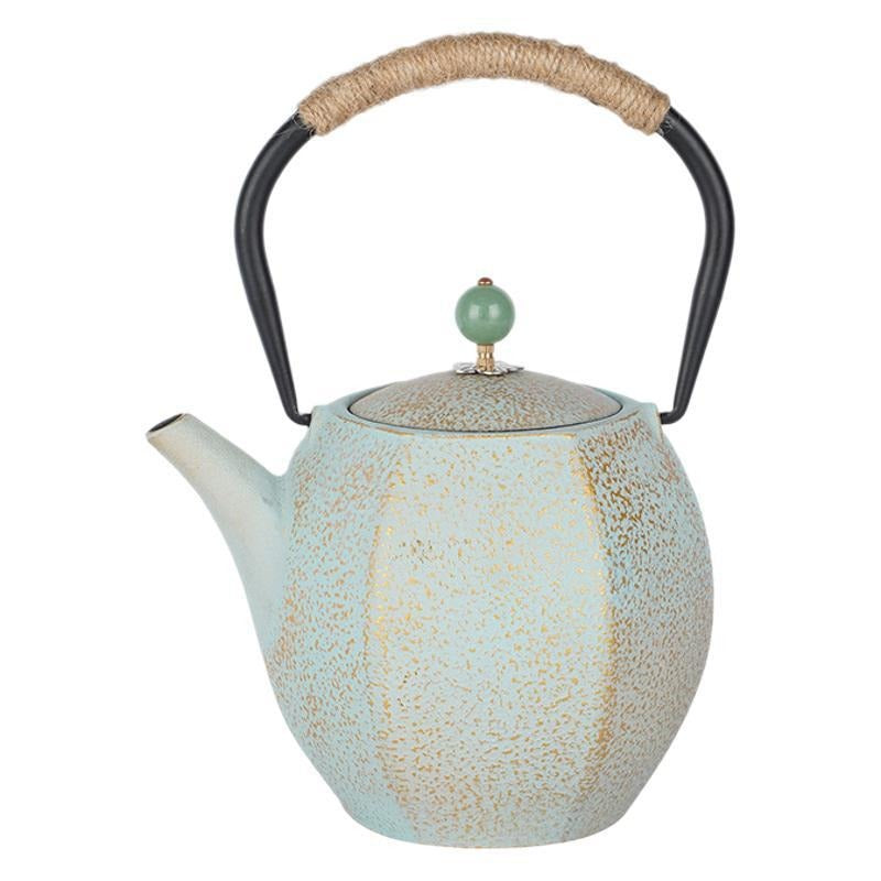 Cast Iron Teapot Bright Enamel Inner Wall Kettle