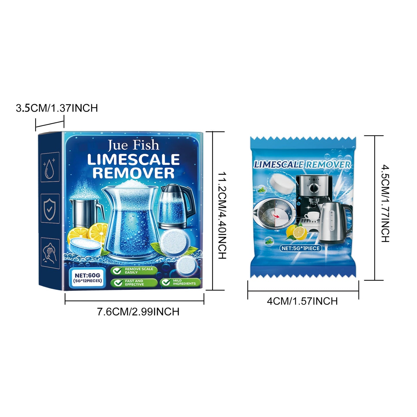 Scale Cleaning Effervescent Tablets