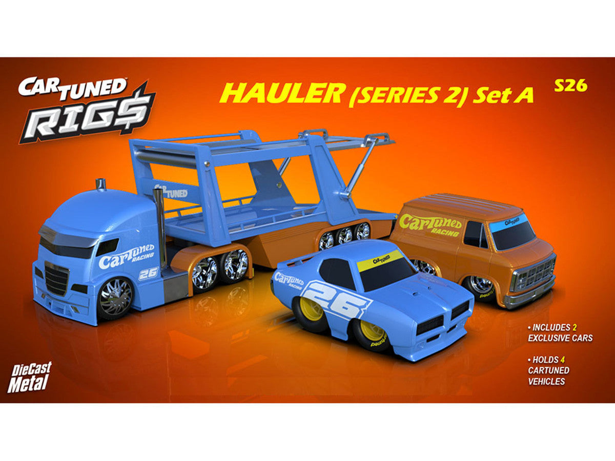 "Rigs Car Hauler" Series #2 Set of 3 pieces Diecast Model Cars by CarTuned