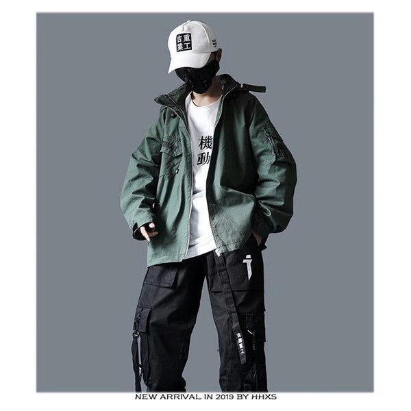 Multi-pocket vintage jacket