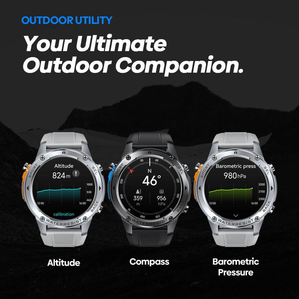 GPS Smart Watch Pressure Altimeter Bluetooth Calling