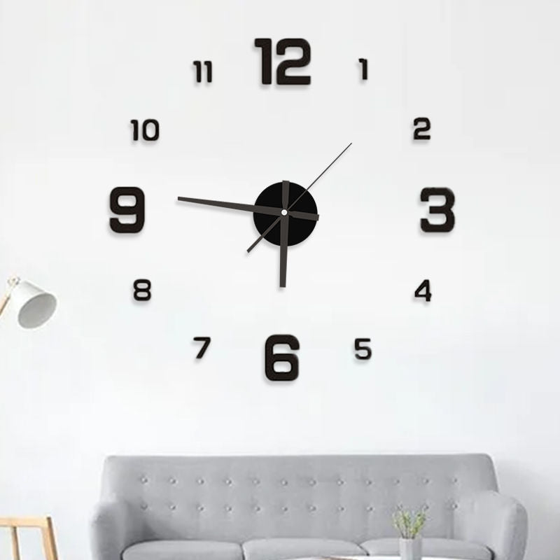 Luminous Creative Simple Wall Hanging Punch-free Clock