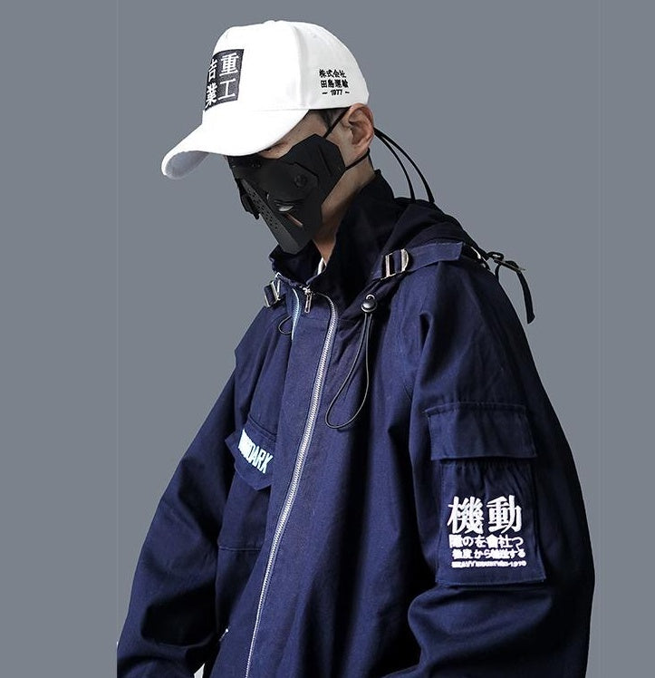 Multi-pocket vintage jacket