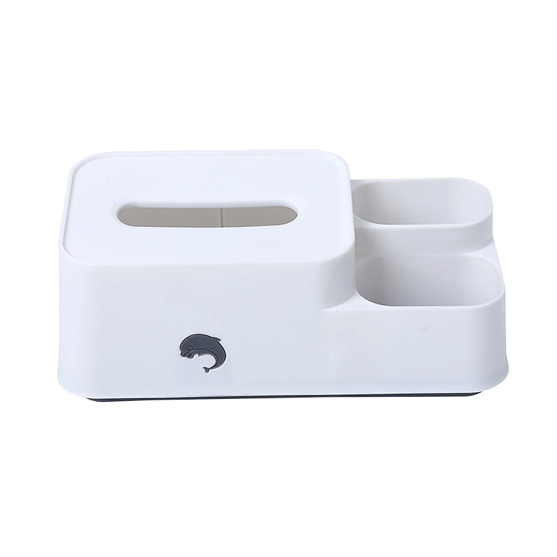 Desktop storage tissue box