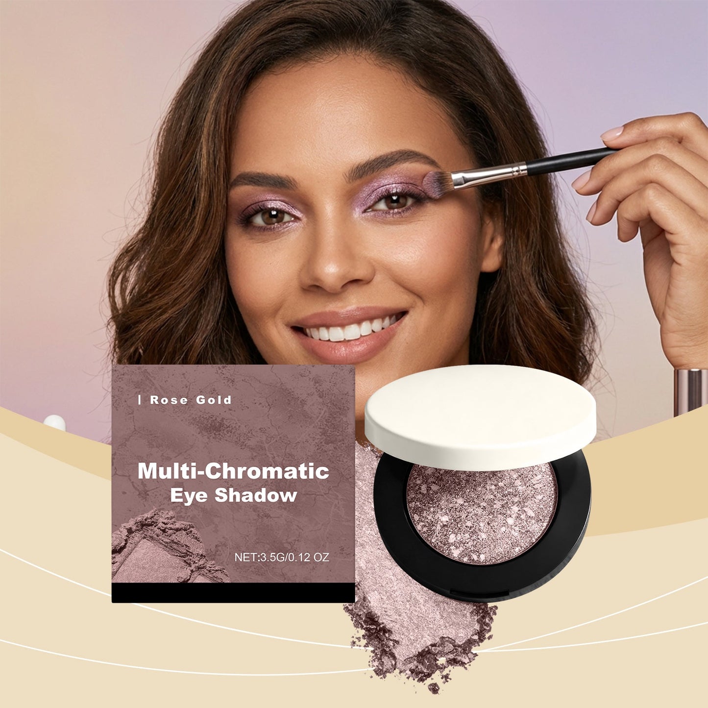 Shimmering 3D Eyeshadow Rose Gold