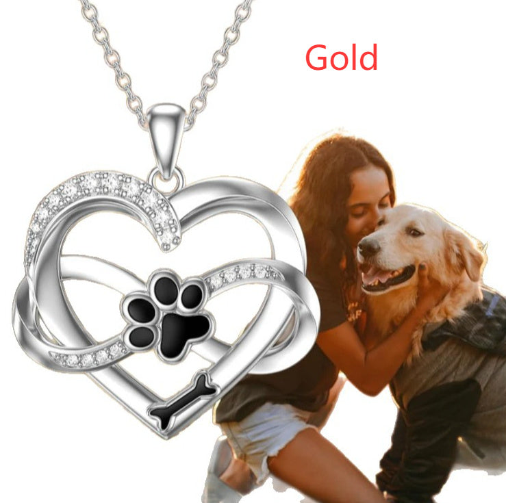Creative Animal Paw Print Personalized All-match Necklace