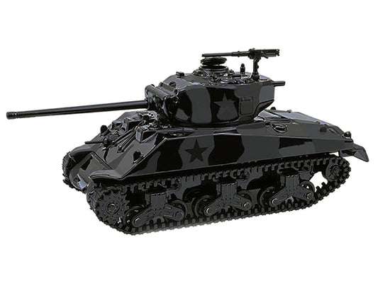M4 Sherman 76 Long Barrell Tank Black Camouflage "Black Bandit" Series 30 1/64 Diecast Model Car by Greenlight