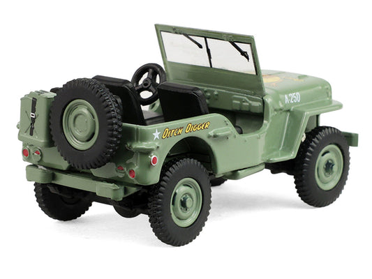 1942 Willy’s MB Jeep Olive Green "America 250 Edition" "Anniversary Collection" Series 18 1/64 Diecast Model Car by Greenlight