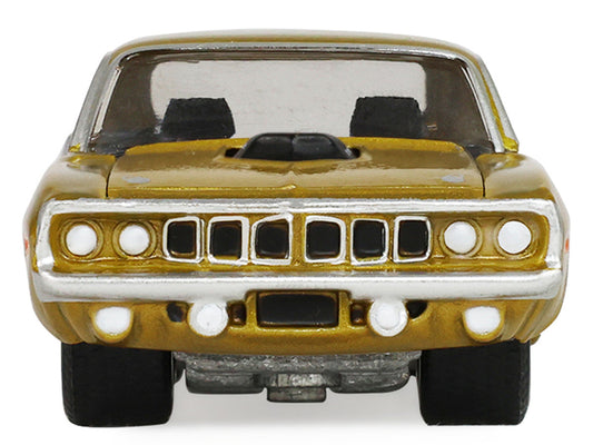 1971 Plymouth Hemi ‘Cuda Gold Metallic with Black Accents "America 250 Edition" "Anniversary Collection" Series 18 1/64 Diecast Model Car by Greenlight