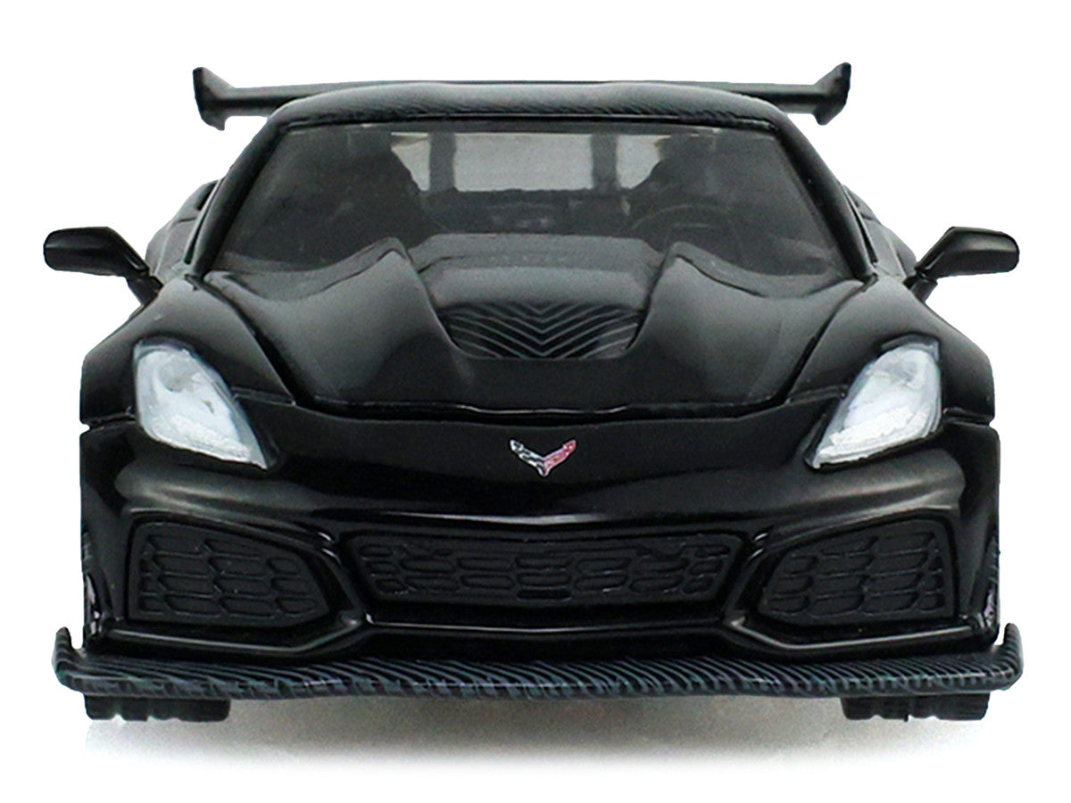 2019 Chevrolet Corvette ZR1 Black "Black Bandit" Series 31 1/64 Diecast Model Car by Greenlight