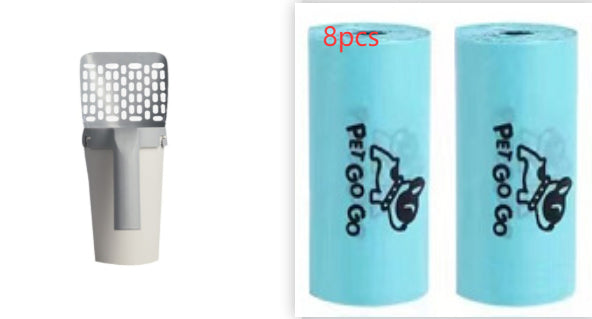 Large Capacity Toilet Bucket Portable Removable And Washable Integrated Cat Litter Scoop