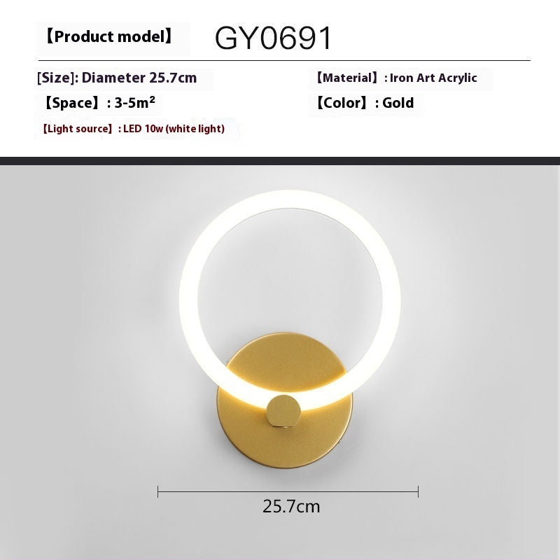 Creative Wall Lamp Simple Modern Bedroom Bedside Lamp