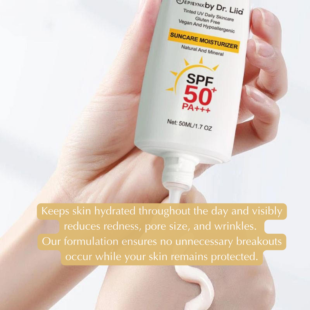 Illuminating Mineral Sunscreen SPF 50 – Vegan, Gluten-Free Moisturizing Sun Care for Sensitive Skin