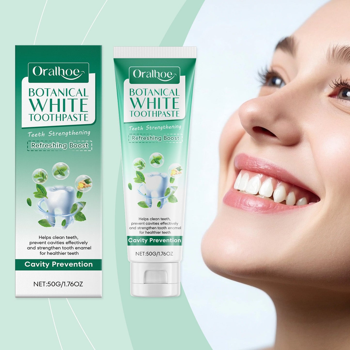 Plant Whitening Toothpaste 50g-box