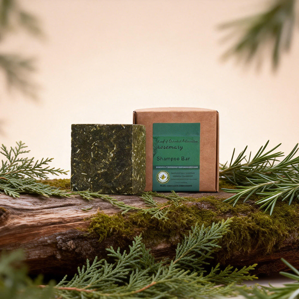 Square Cedar Leaf Rosemary Shampoo Bar