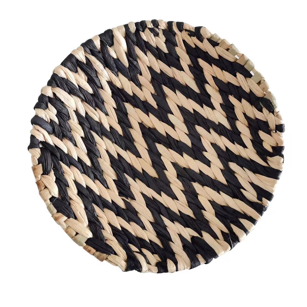 Woven Straw Wall Decor Round Living Room Ornament Wall Hanging