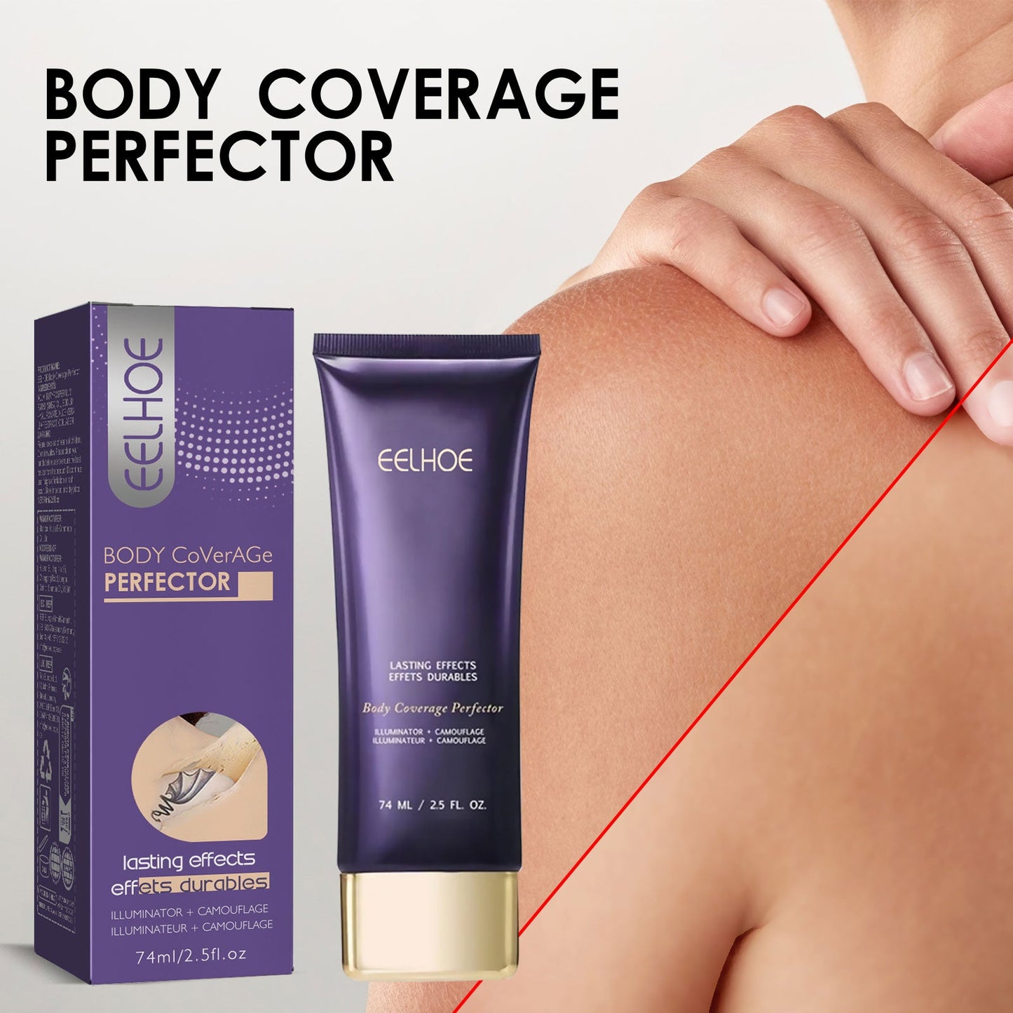 Body Concealer Repair Cream  Ivory White 74ml 1 Box