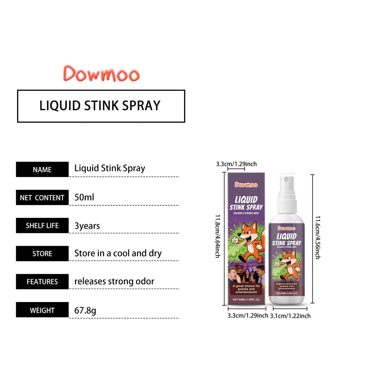 Fart Smell Spray 50ml 1box