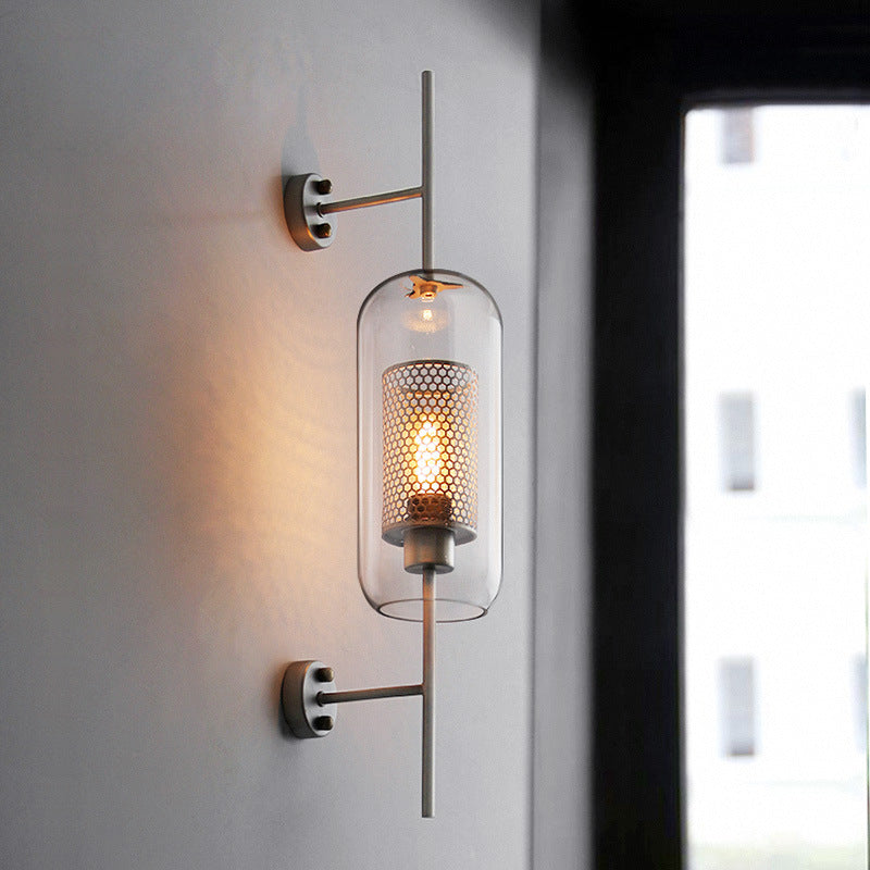 Living Room Wall Lamp Retro Creative Corridor Aisle Glass Ball Wall Lamp