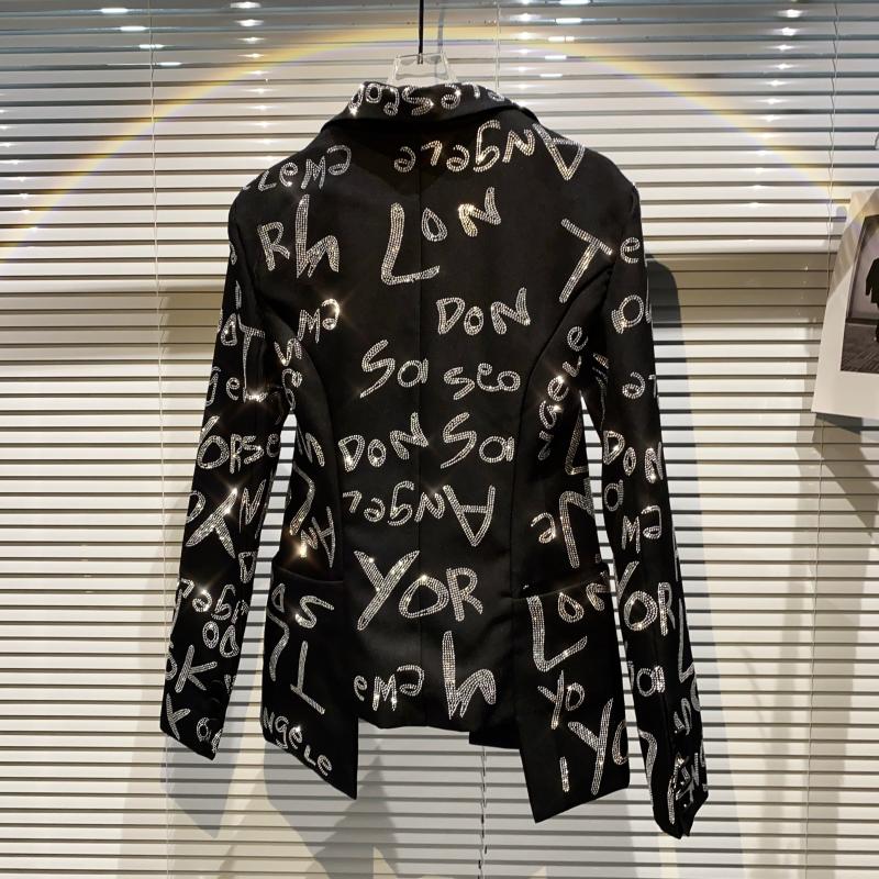 Heavy Industry Shiny Long-sleeved Suit Blazer