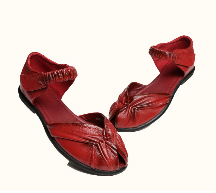 Breathable Ethnic Style Peep-Toe Women's Sandals