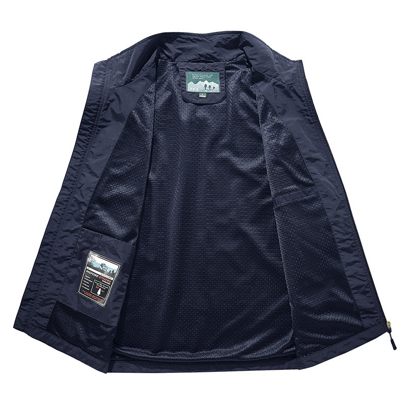 Outdoor Fleece Work Vest Fleece Sweatshirt Reversible