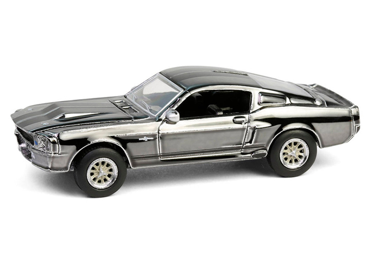 1967 Ford Mustang "Eleanor" Silver Chrome Edition "Gone in Sixty Seconds" (2000) Movie "Hobby Exclusive" Series 1/64 Diecast Model Car by Greenlight