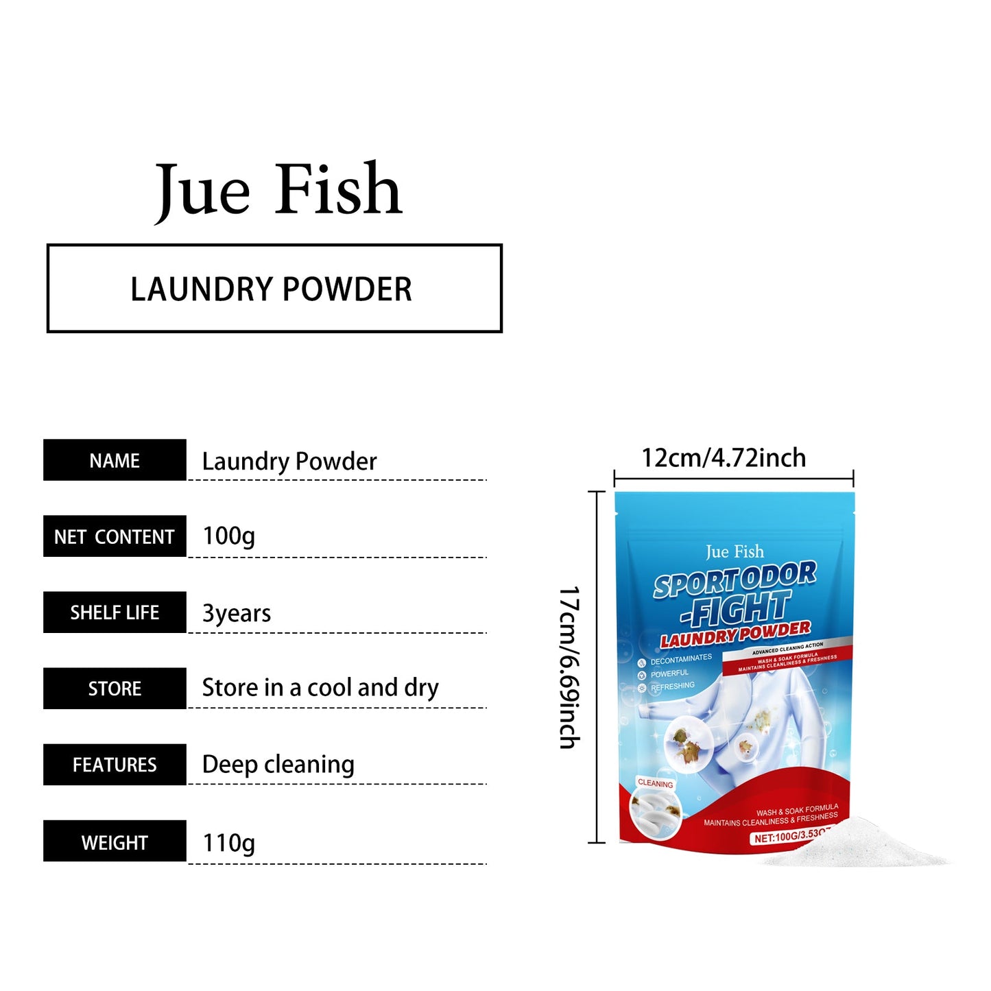 Clothing Cleaning Powder 1 0 0g1bag