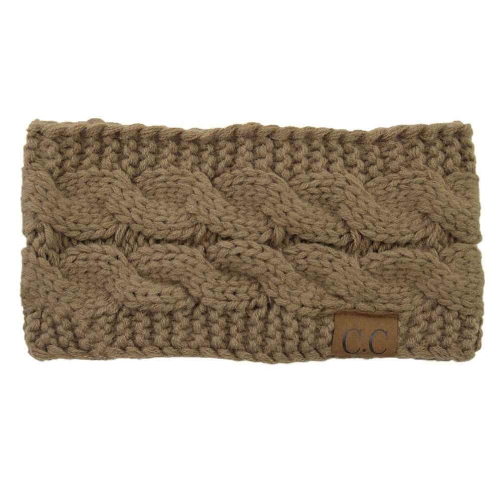 European And American Knitted Hairband Wool Variegated