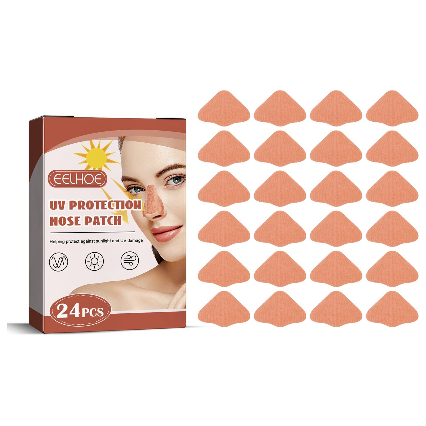 Sunscreen Orange Nose Patch 24pcs-box