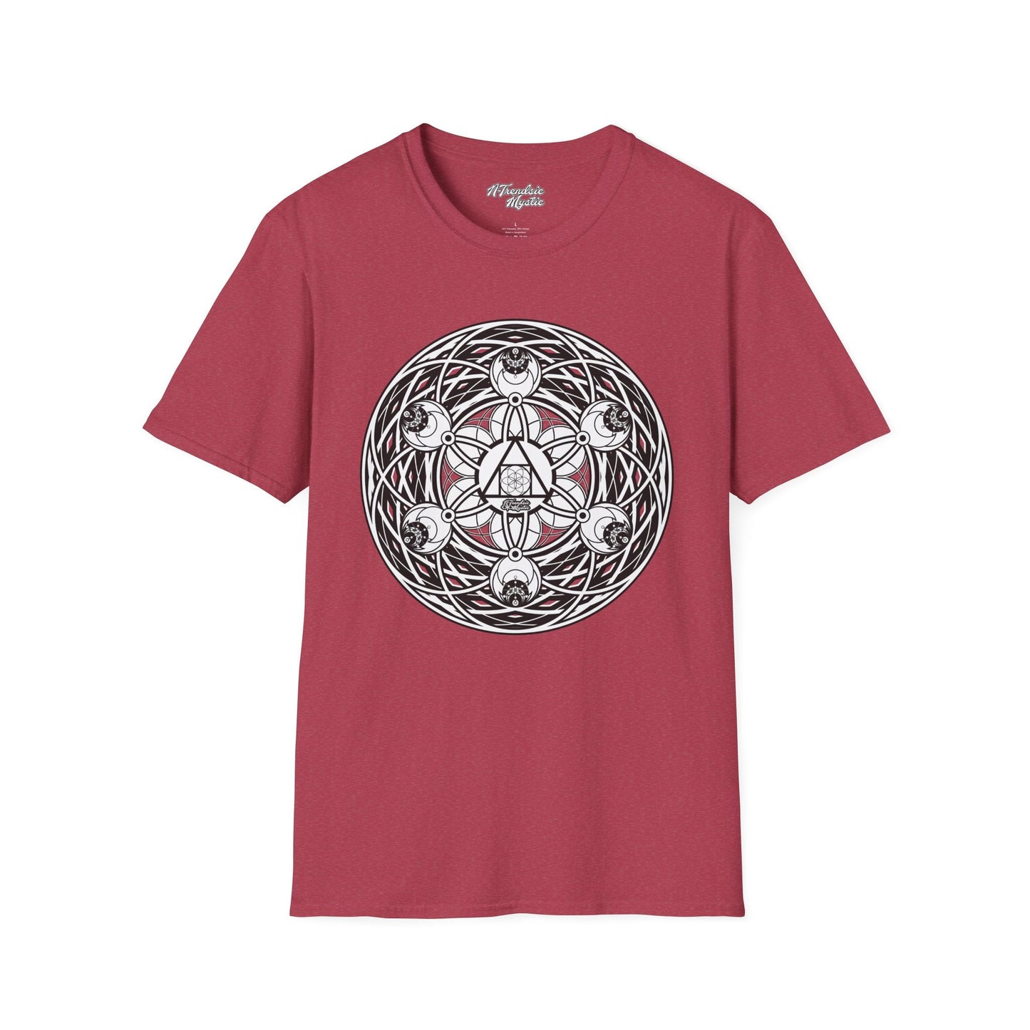 Mystic Cipher Tee – Hermetic Sacred Geometry Shirt | Boho Festival Wear | Spiritual Graphic for Him Her