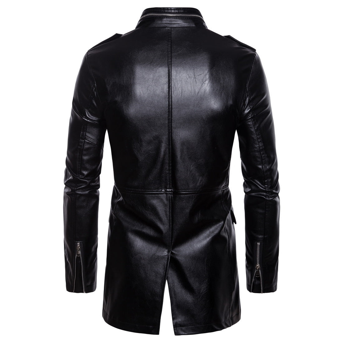Men's Fashion Long Jacket with Four Pockets (B036)