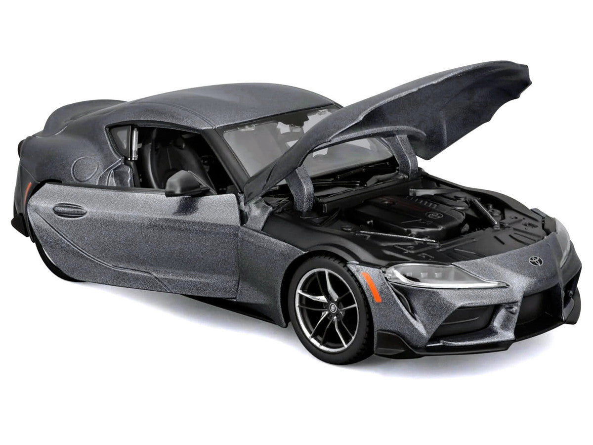 Toyota GR Supra Gray Metallic "Special Edition" Series 1/24 Diecast Model Car by Maisto