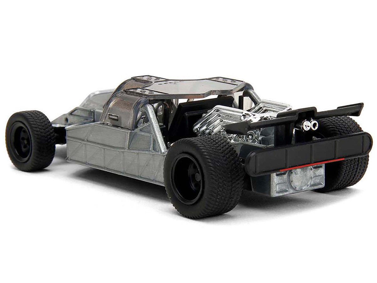 Flip Car Raw Metal "Fast & Furious 6" (2013) Movie "25 Years of Fast & Furious" Series 1/32 Diecast Model Car by Jada