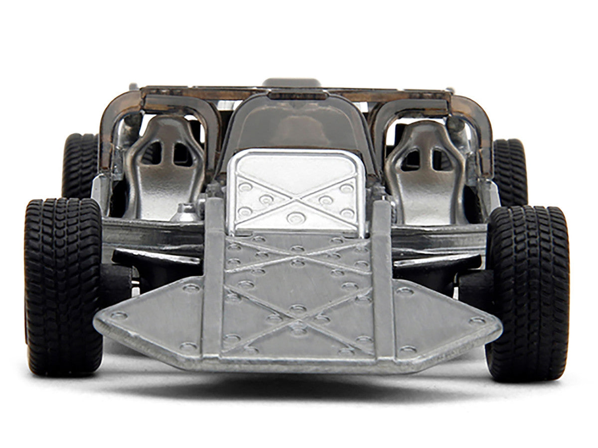 Flip Car Raw Metal "Fast & Furious 6" (2013) Movie "25 Years of Fast & Furious" Series 1/32 Diecast Model Car by Jada
