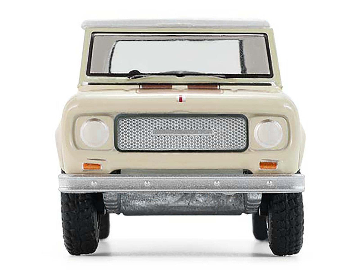1967 International Scout 800 Sportop Cream with Brown Stripes and White Top "All Terrain" Series 17 1/64 Diecast Model Car by Greenlight
