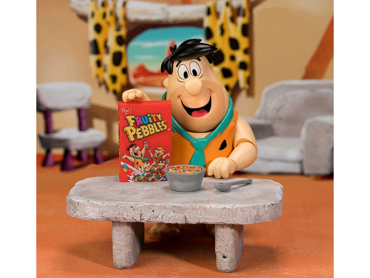 Fred Flintstone 6" Moveable Figure with Accessories and Alternate Head and Hands "The Flintstones - Post Fruity Pebbles" Model by Jada