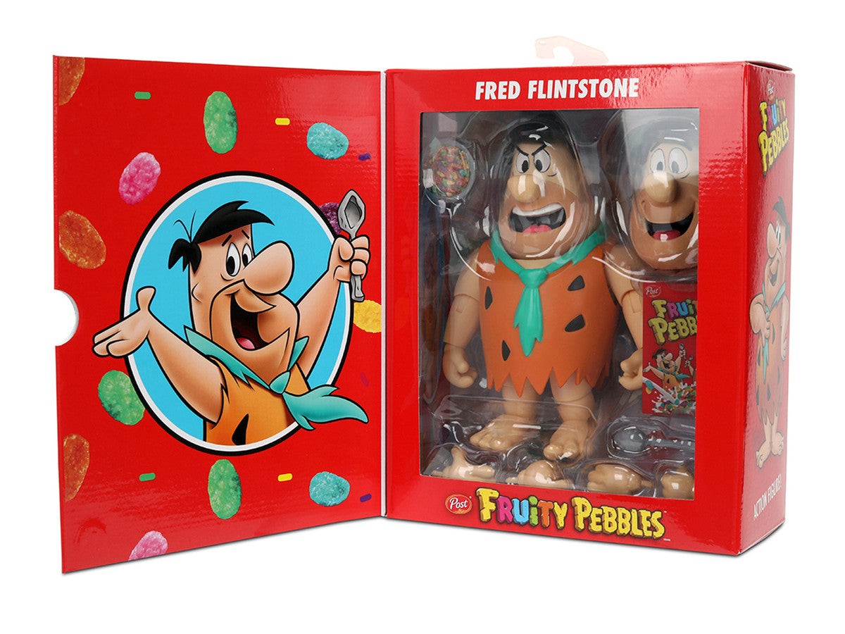 Fred Flintstone 6" Moveable Figure with Accessories and Alternate Head and Hands "The Flintstones - Post Fruity Pebbles" Model by Jada