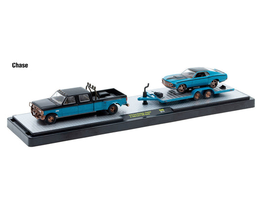 Auto Haulers Set of 3 Trucks Release 99 Limited Edition to 7600 pieces Worldwide 1/64 Diecast Models by M2 Machines