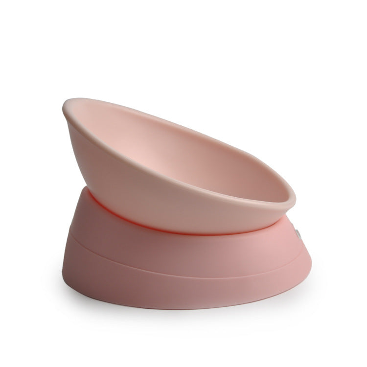 New JapaneseBowl Any angle tiltingbowl Non-slip pet bowl Flat facebowl Pet supplies